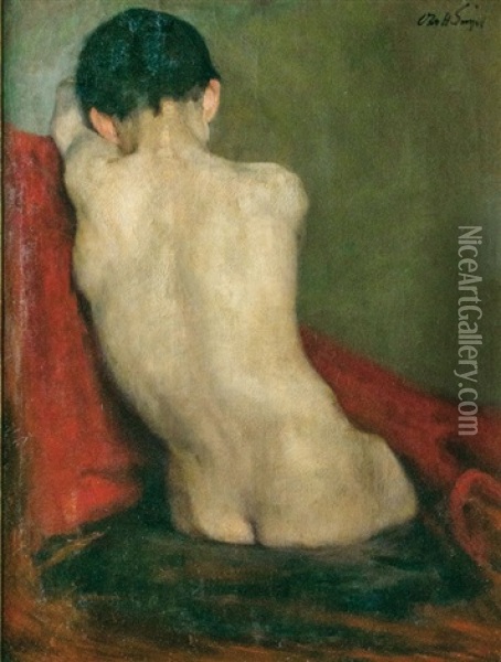 Back Of A Boy Oil Painting - Otto Heinrich Engel