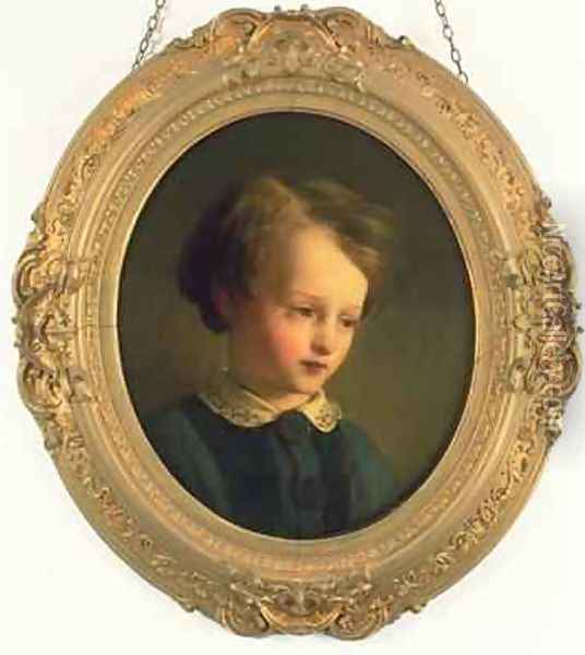 Painting of a boy Dickens ideal Little Paul Oil Painting - Sir William Quiller-Orchardson