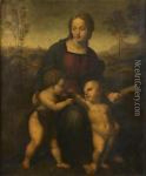 La Madone Au Chardonneret Oil Painting - Raphael (Raffaello Sanzio of Urbino)