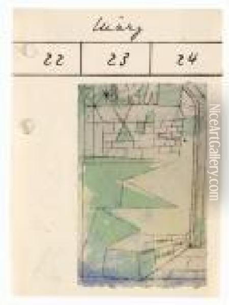 Ohne Titel - Kalenderblatt - Fruhlingssonne Oil Painting - Paul Klee