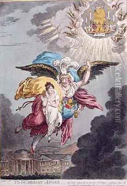 The Guardian Angel Oil Painting - James Gillray