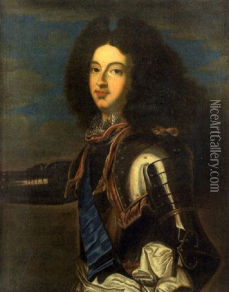Portrait De Louis De France, Duc De Bourgogne Oil Painting - Hyacinthe Rigaud