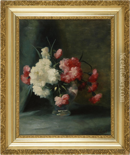 Floral Still Life Oil Painting - Frederick M. Fenety