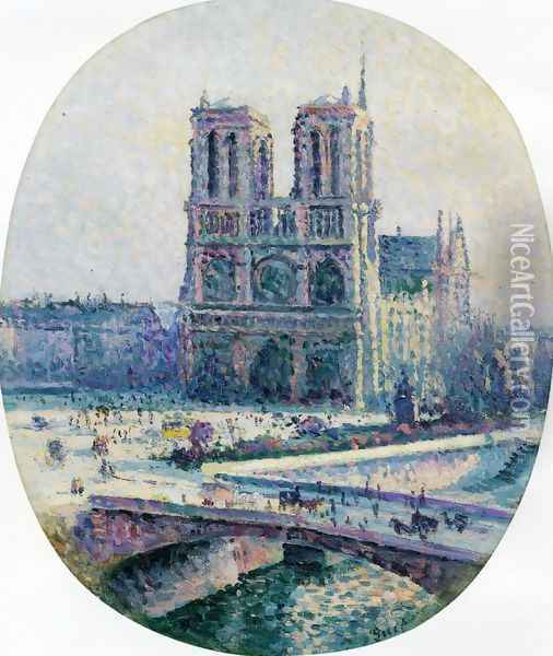 Notre Dame I Oil Painting - Maximilien Luce