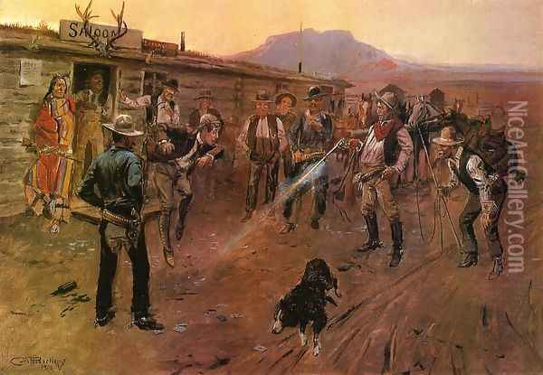 The Tenderfoot Oil Painting - Charles Marion Russell