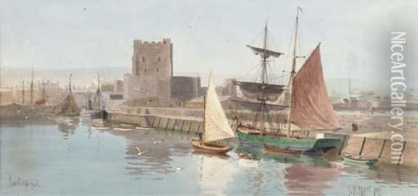 Donaghadee; And Carrickfergus Oil Painting - Joseph Carey Carey