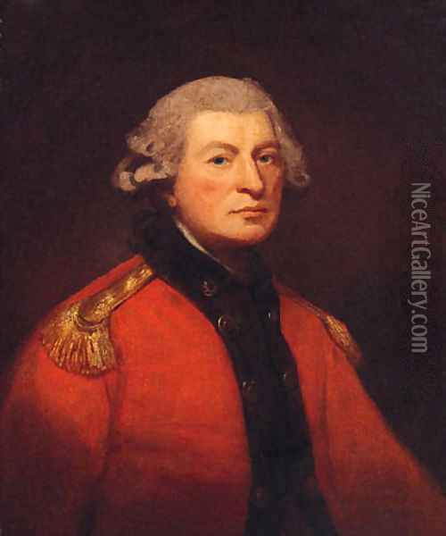 Portrait Of An Officer, Quarter-Length, In Uniform Oil Painting - Sir Henry Raeburn
