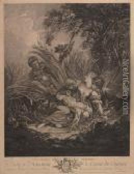Two Engravings With Etching. Oil Painting - Francois Boucher