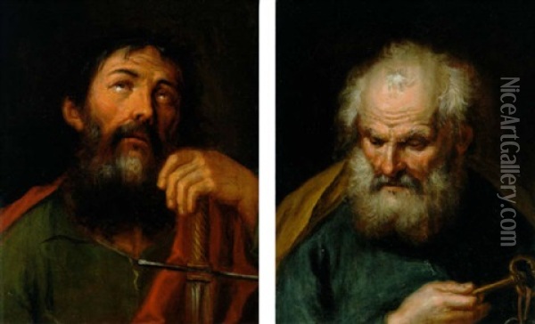 Die Apostel Petrus Oil Painting - Petr Brandl