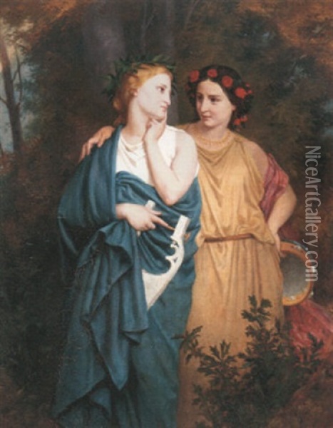 Philomela And Procne Oil Painting - Elizabeth Jane Gardner Bouguereau