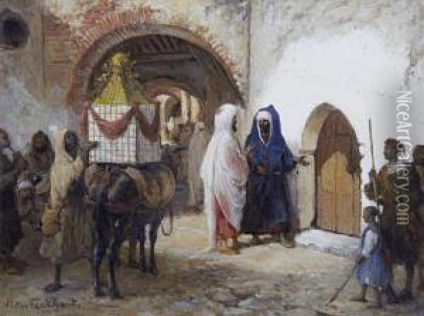 The Procession Oil Painting - Victor Eeckhout