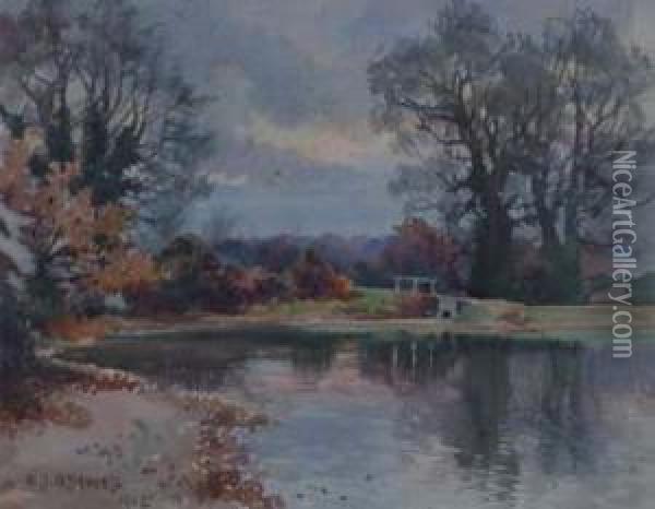 Lake View Oil Painting - Benjamin John Ottewell