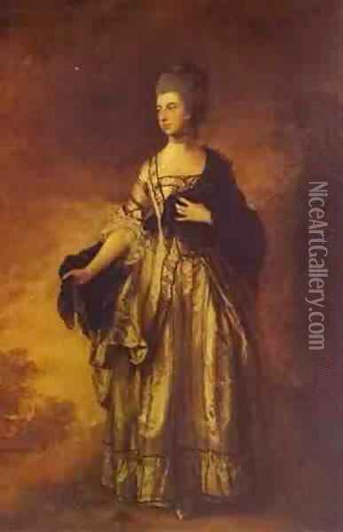 Isabella Viscountess Molyneux 1769 Oil Painting - Thomas Gainsborough