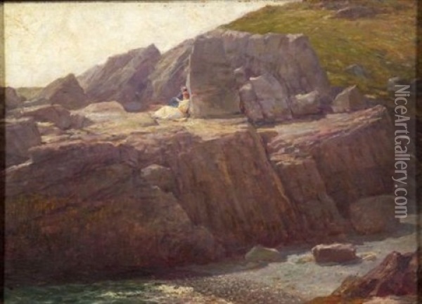 Maine Coast, Ogunquit Oil Painting - William Henry Lippincott