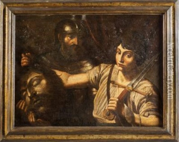 Davide Con La Testa Di Golio Oil Painting -  Caravaggio