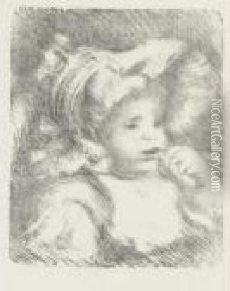 L'enfant Au Biscuit (d.; S. 31) Oil Painting - Pierre Auguste Renoir