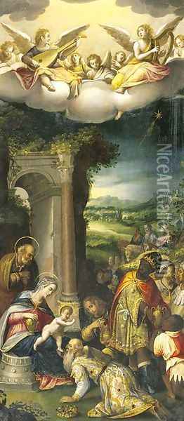The Adoration of the Magi Oil Painting - Prospero Fontana