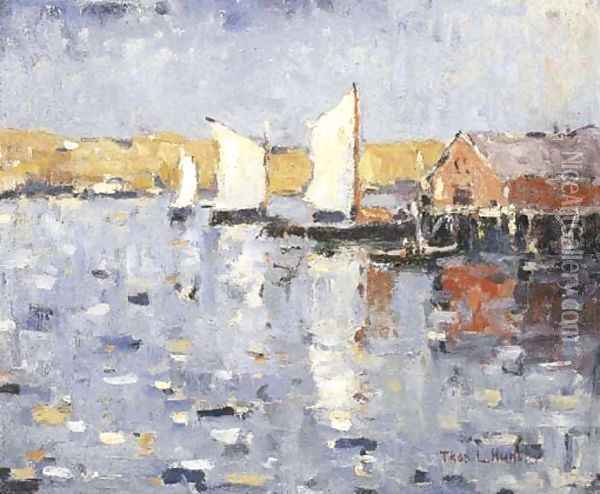 Harbor Sails Oil Painting - Thomas Hunt
