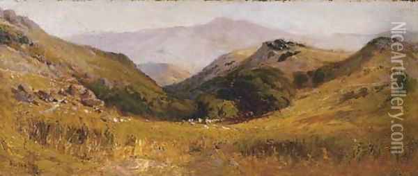 Valley Landscape Oil Painting - Arthur William Best
