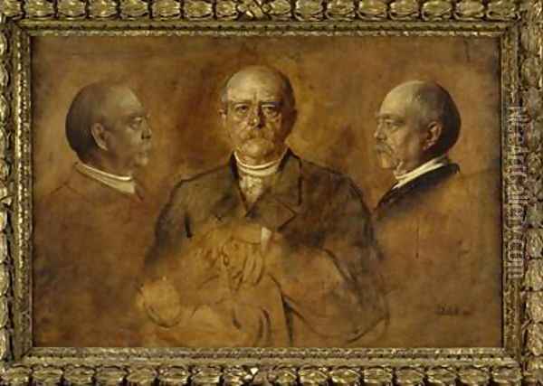 Prince Otto von Bismarck Oil Painting - Franz von Lenbach