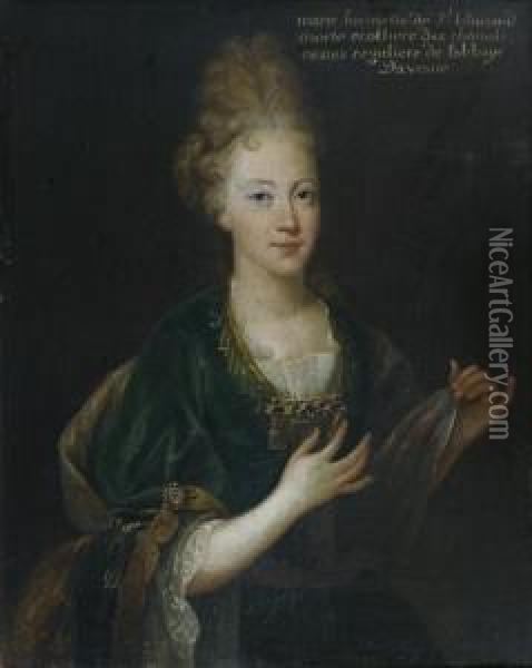 Portrait Presume De Marie Henriette De Saint Blimont Oil Painting - Francois de Troy