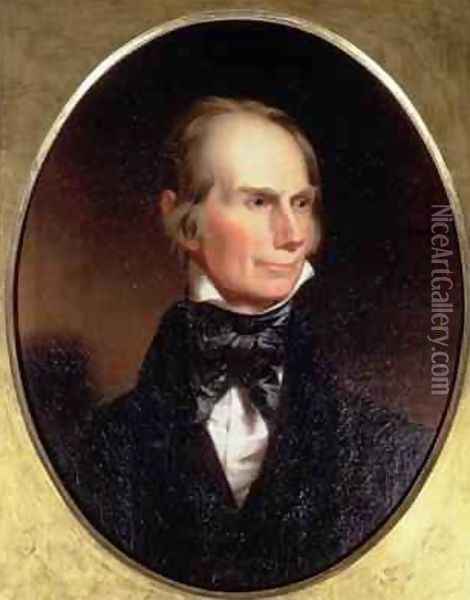 Portrait of Henry Clay 1777-1852 painted for his election campaign 1842 Oil Painting - John Neagle