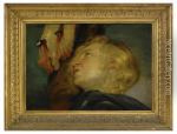 Maria Magdalena Sorjande Vid Korset Oil Painting - Peter Paul Rubens