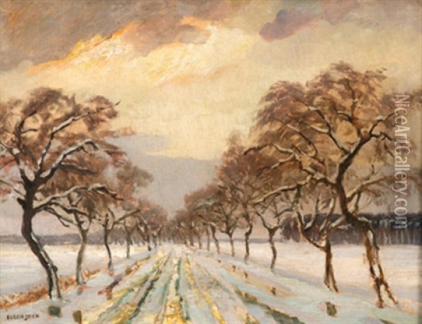 Winterlandschaft Oil Painting - Eugen John