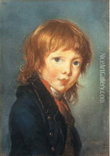 Portrait D'un Jeune Garcon Oil Painting - Elisabeth Vigee-Lebrun