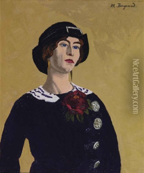 Coco Chanel oil painting reproduction by Marius Borgeaud 
