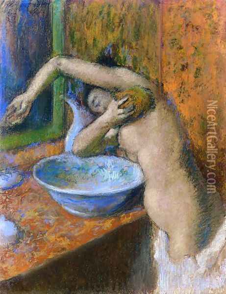 Woman at Her Toilette IV Oil Painting - Edgar Degas
