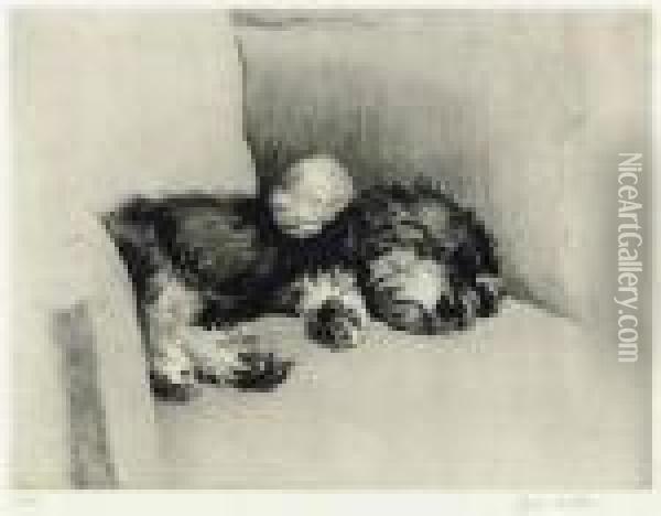 Repose Oil Painting - Cecil Charles Aldin