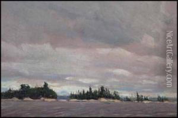 Sketch For Grey Day In The North Oil Painting - Tom Thomson