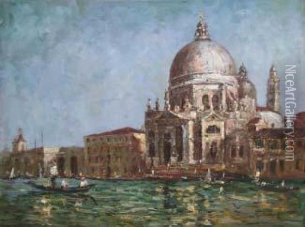 Canal Grande A Venezia Oil Painting - Erma Zago
