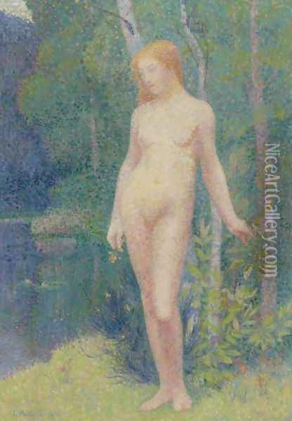 Baigneuse nue Oil Painting - Hippolyte Petitjean