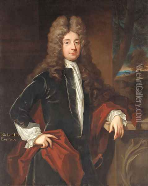 Portrait of Richard Hill Oil Painting - Sir Godfrey Kneller