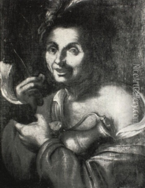 Man Eating Ham Oil Painting - Giacomo Francesco Cipper