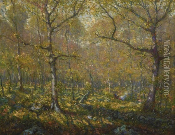 The Clearing (golden Spring) Oil Painting - Henry Ward Ranger