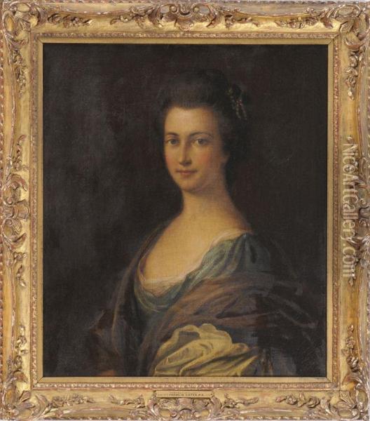 Portrait Of A Lady Oil Painting - Francis Coates Jones