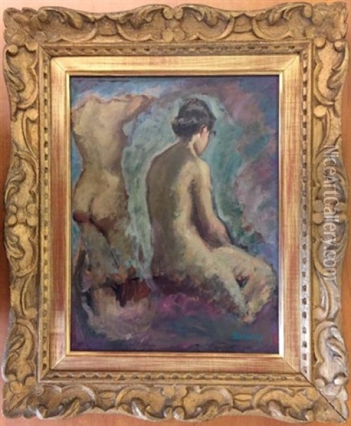 Nu De Femme Oil Painting - Lucien Simon