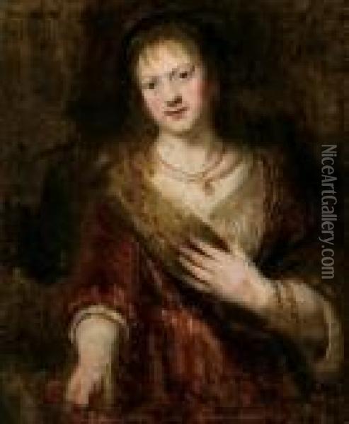 Portrait Of Saskia Oil Painting - Rembrandt Van Rijn