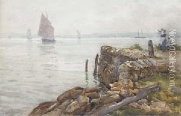 The Return Of The Herring Boats Oil Painting - William Ayerst Ingram