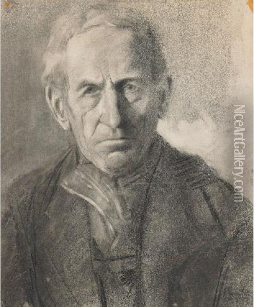 Portrait Of An Elderly Gentleman Oil Painting - Marc-Aurele Foy De Suzor-Cote