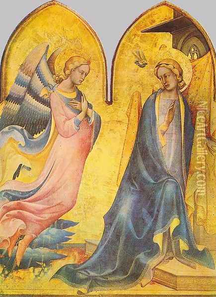 The Annunciation 1410-15 Oil Painting - Lorenzo Monaco