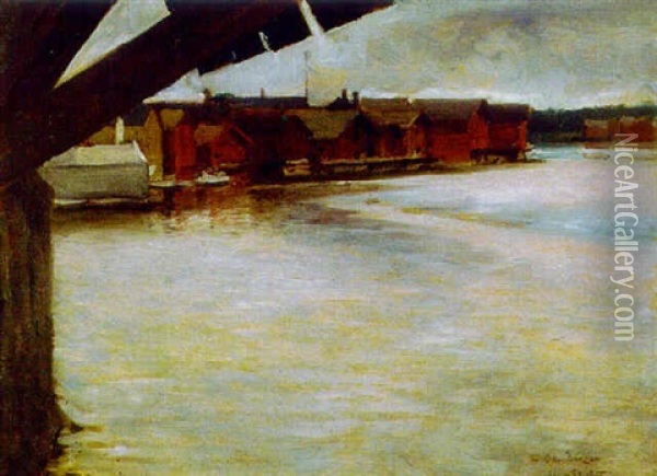Porvoon Silta Oil Painting - Albert Edelfelt