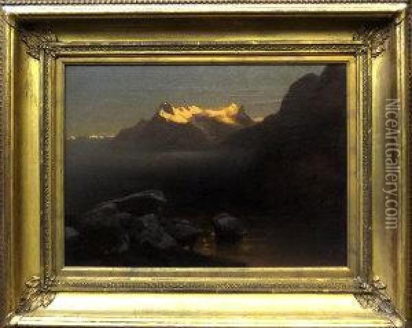 Interlacken, 
In Der Bernese Oberland Oil Painting - Stanislas Graf Von Kalckreuth