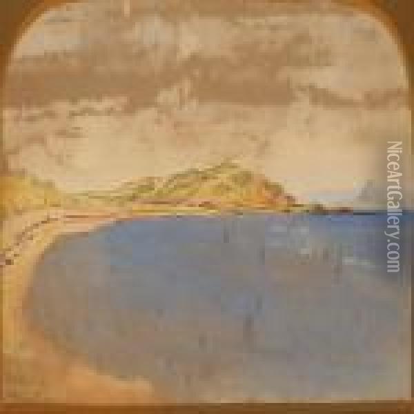 Coastal Scene From Largo Oil Painting - Waller Hugh Paton