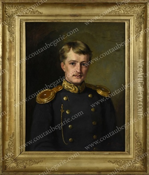 Portrait De Casimir De Hulewicz Oil Painting - Khariton Platonov