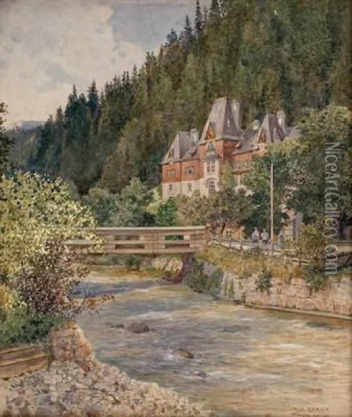 Kaiserliches Jagdschloss In Murzsteg Oil Painting - Rudolf Bernt