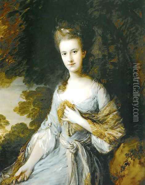 Portrait of Sarah Buxton Oil Painting - Thomas Gainsborough